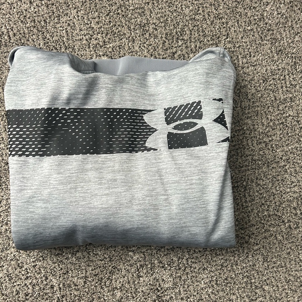 Under Armour Light Gray Hoodie with Black Accents